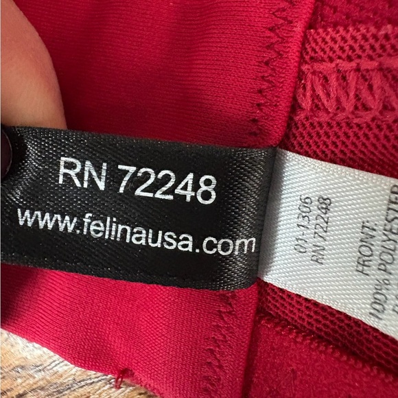 Felina Christelle Bra 36DDD, Red Sheer Mesh Lace Full Busted, EUC - Picture 6 of 11